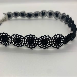 Black choker necklace